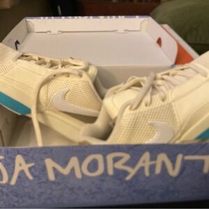 Nike Ivory and Teal Athletic Shoes